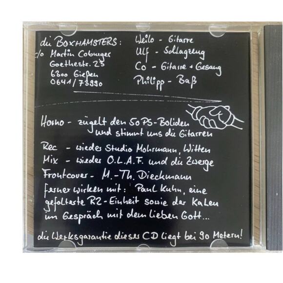 Boxhamsters 5 CD Lot: Totensen Tupperparty Demut Prinz Albert Klau Mich VG+ 90s - Picture 15 of 16